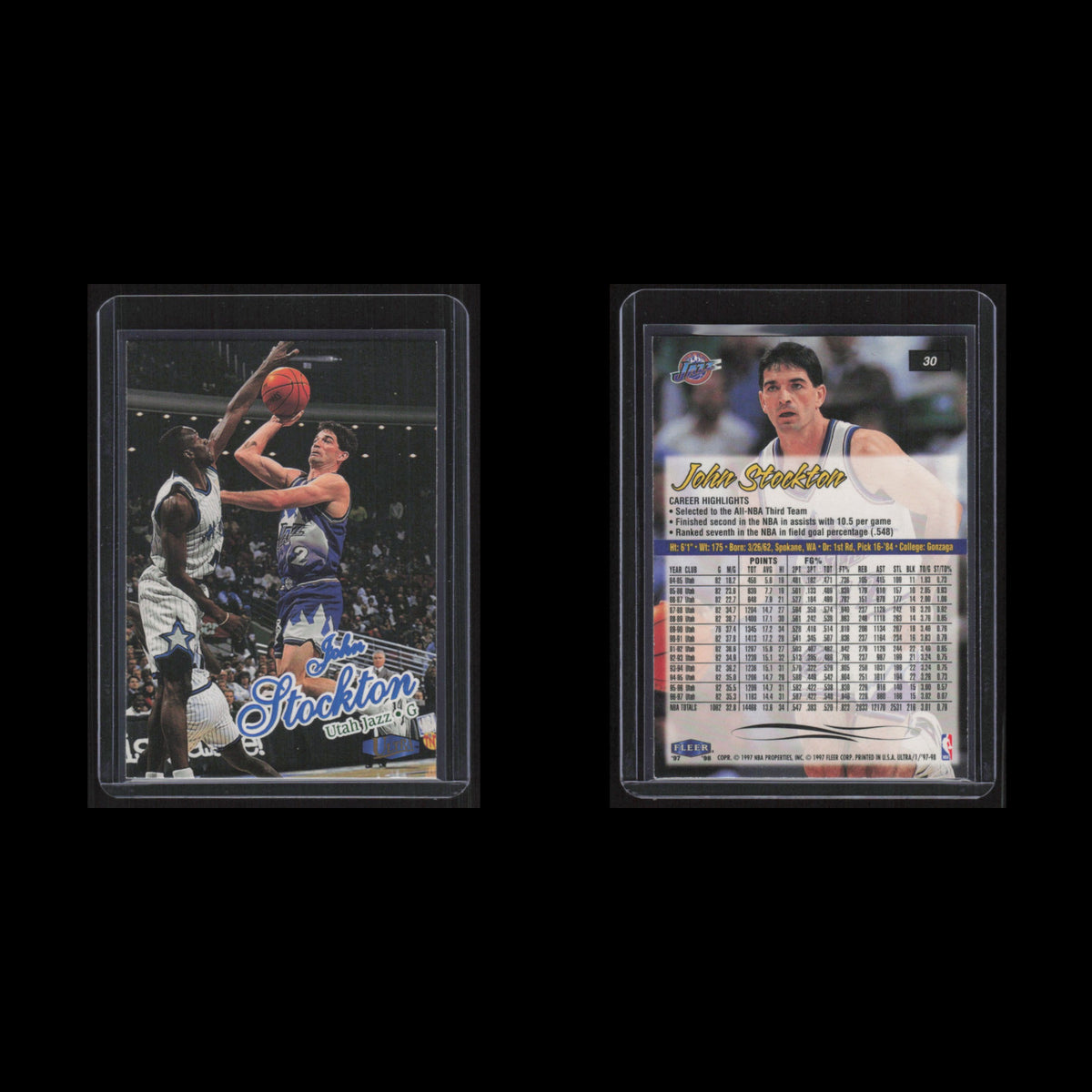 John Stockton #30 1996 Fleer Ultra USA Basketball Card NBA NM