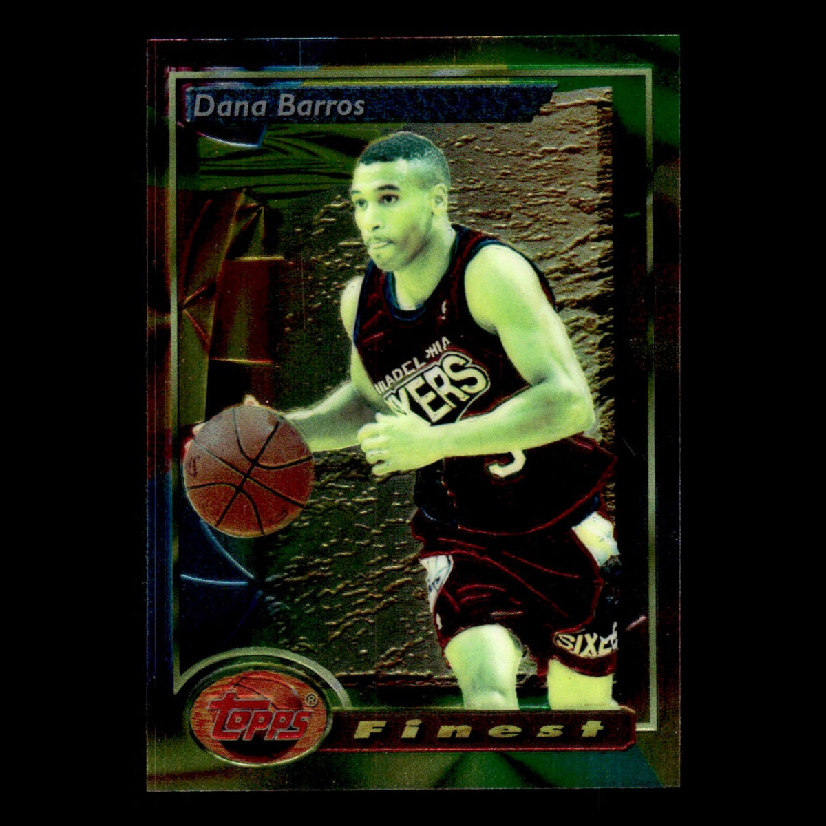 Dana Barros #69 1993 Topps Finest Philadelphia 76ers Basketball Card NBA NM