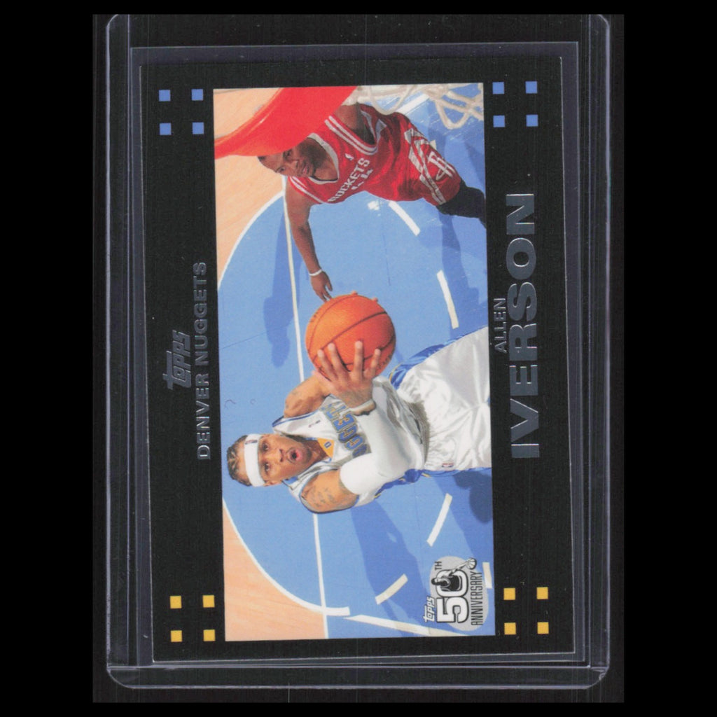 Allen Iverson #33 AI 2007 Topps 50th Anniversary Denver Nuggets Basketball Card