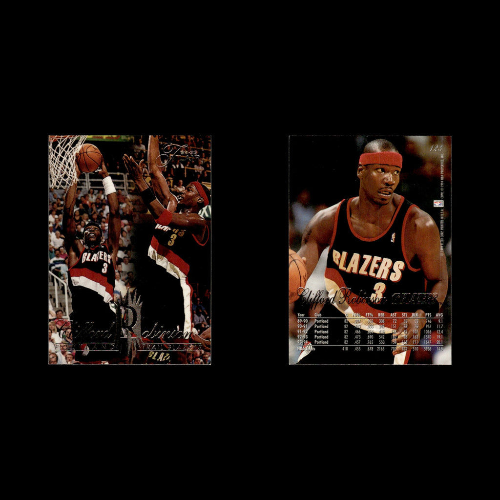 Clifford Robinson #123 1994 Flair Portland Trail Blazers Basketball Card NBA NM