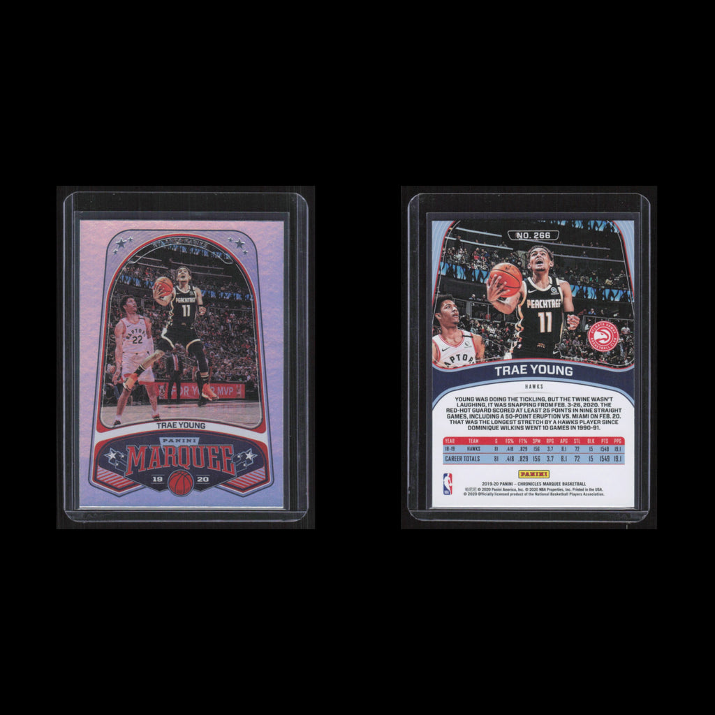 Trae Young #266 2019 Panini Chronicles Marquee Atlanta Hawks Basketball Card NBA