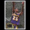 Eddie Jones #54 1995 Fleer Metal Los Angeles Lakers Basketball Card NBA NM