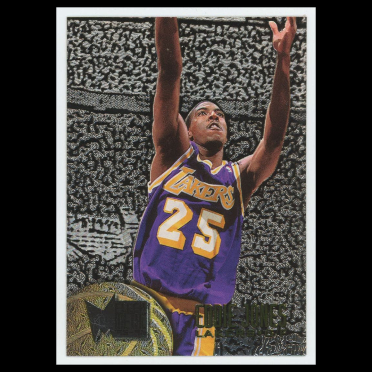 Eddie Jones #54 1995 Fleer Metal Los Angeles Lakers Basketball Card NBA NM