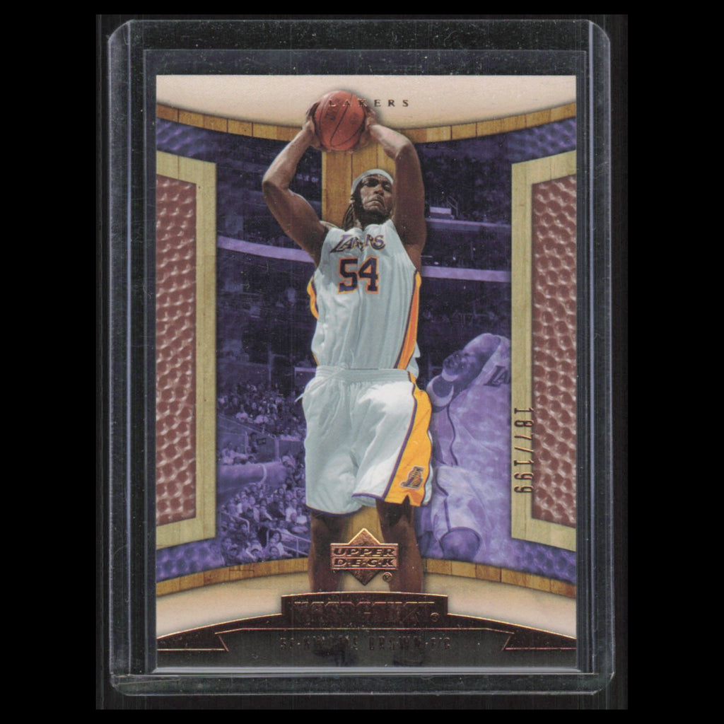 Kwame Brown /199 #44 2006 Upper Deck Hardcourt Copper Los Angeles Lakers Card NM