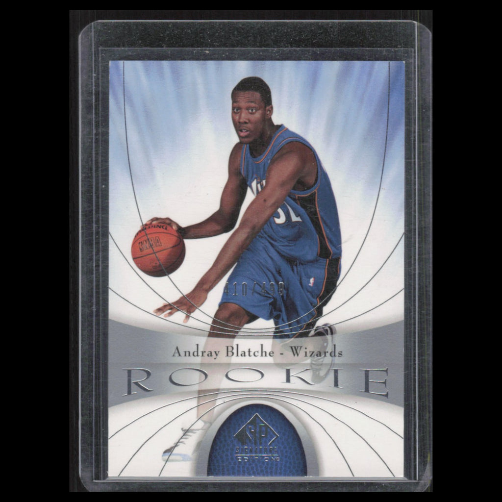 Andray Blatche Rookie /498 #140 2005 SP Signature Washington Wizards Basketball