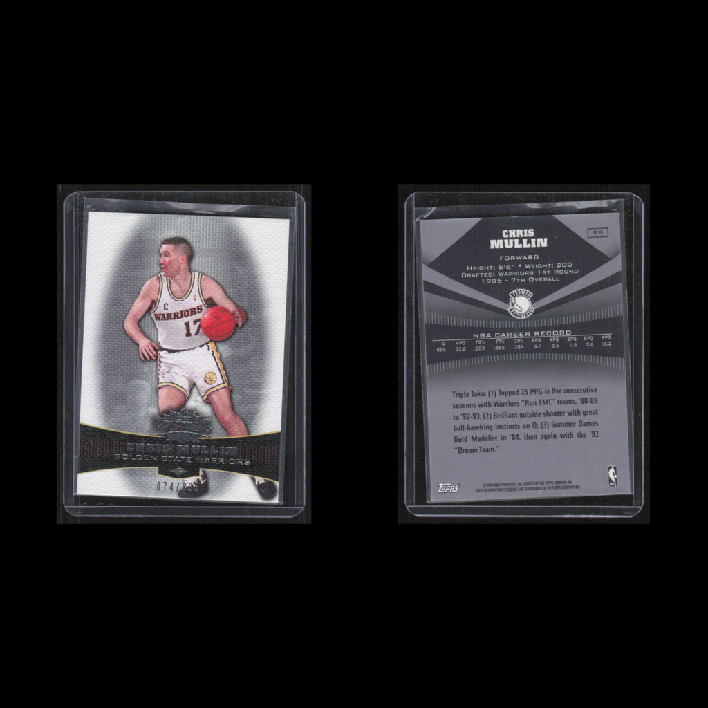 Chris Mullen /899 #98 2007 Topps Triple Threads Golden State Warriors Basketball