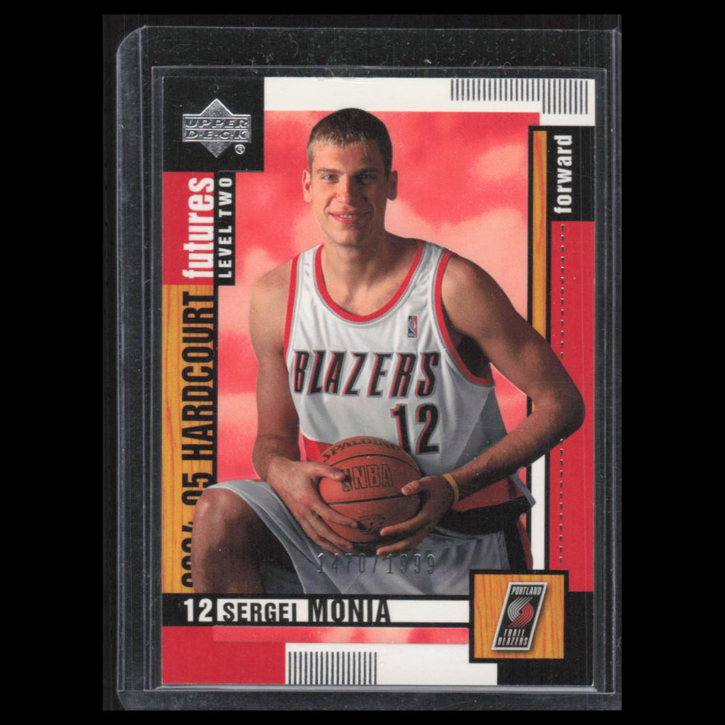 Sergei Monia Rookie /1999 #113 2004 Upper Deck Hardcourt Portland Trail Blazers