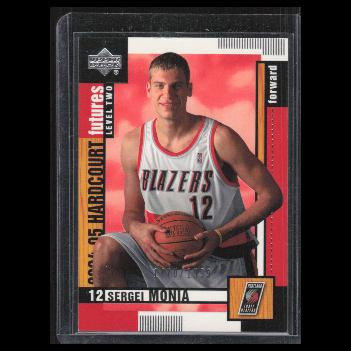 Sergei Monia Rookie /1999 #113 2004 Upper Deck Hardcourt Portland Trail Blazers