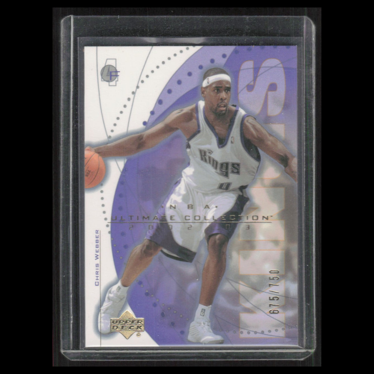 Chris Webber /750 #94 2003 Upper Deck Ultimate Collection Sacramento Kings Card