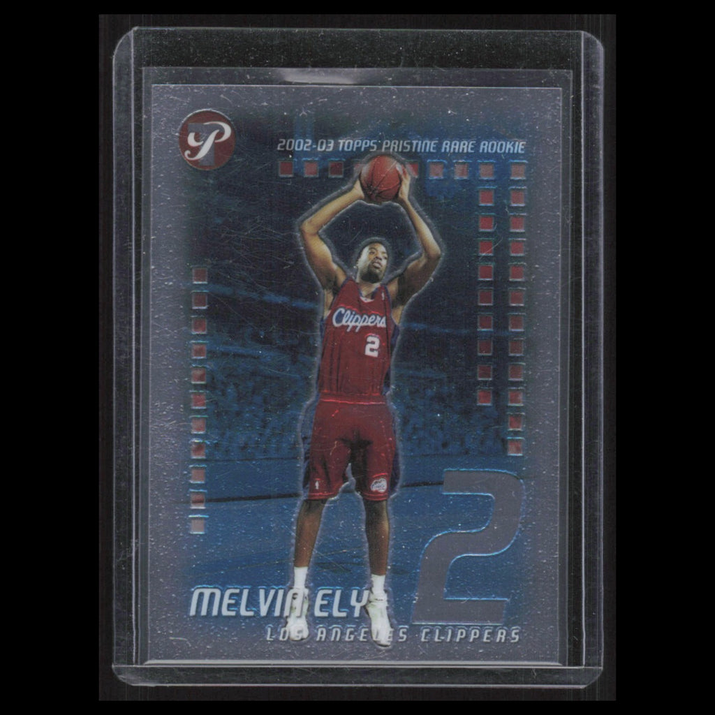 Melvin Ely Rookie /499 #86 2002 Topps Pristine Los Angeles Clippers Basketball