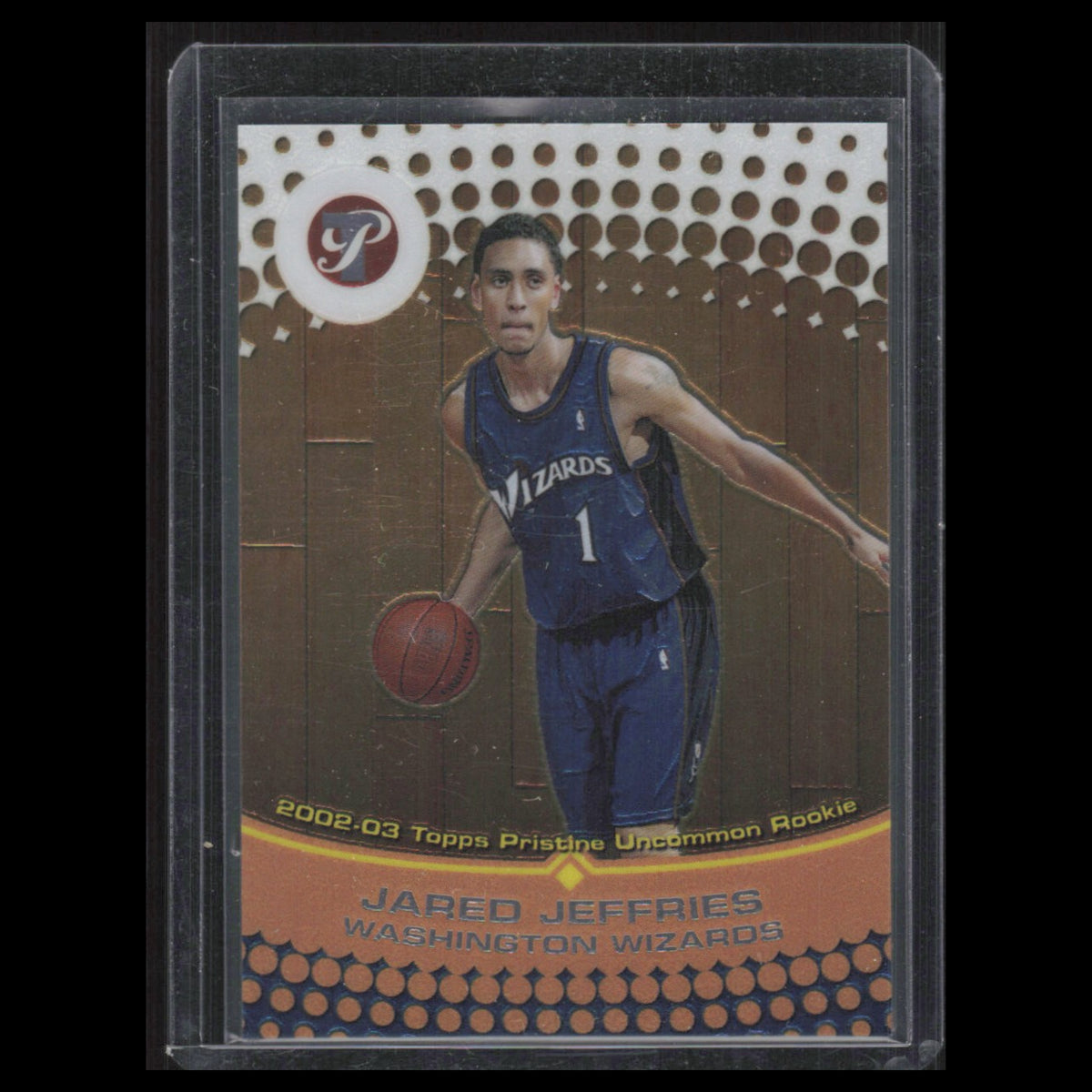 Jared Jeffries Rookie /1499 #82 2002 Topps Pristine Washington Wizards Card NBA