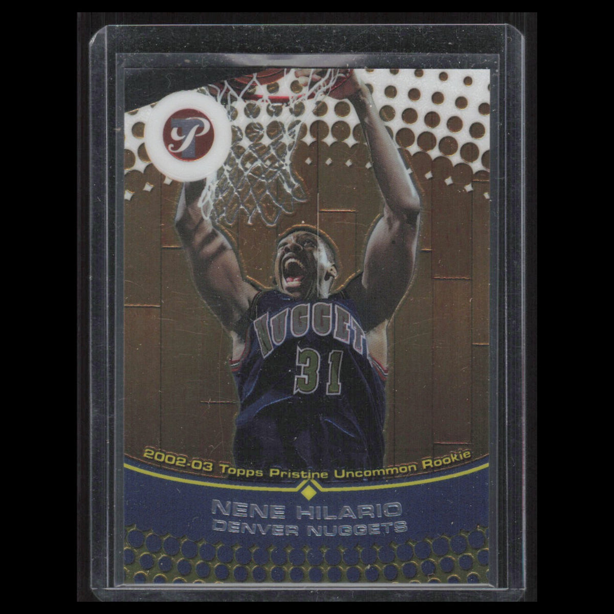 Nene Hilario Rookie /1499 #70 2002 Topps Pristine Denver Nuggets Basketball Card