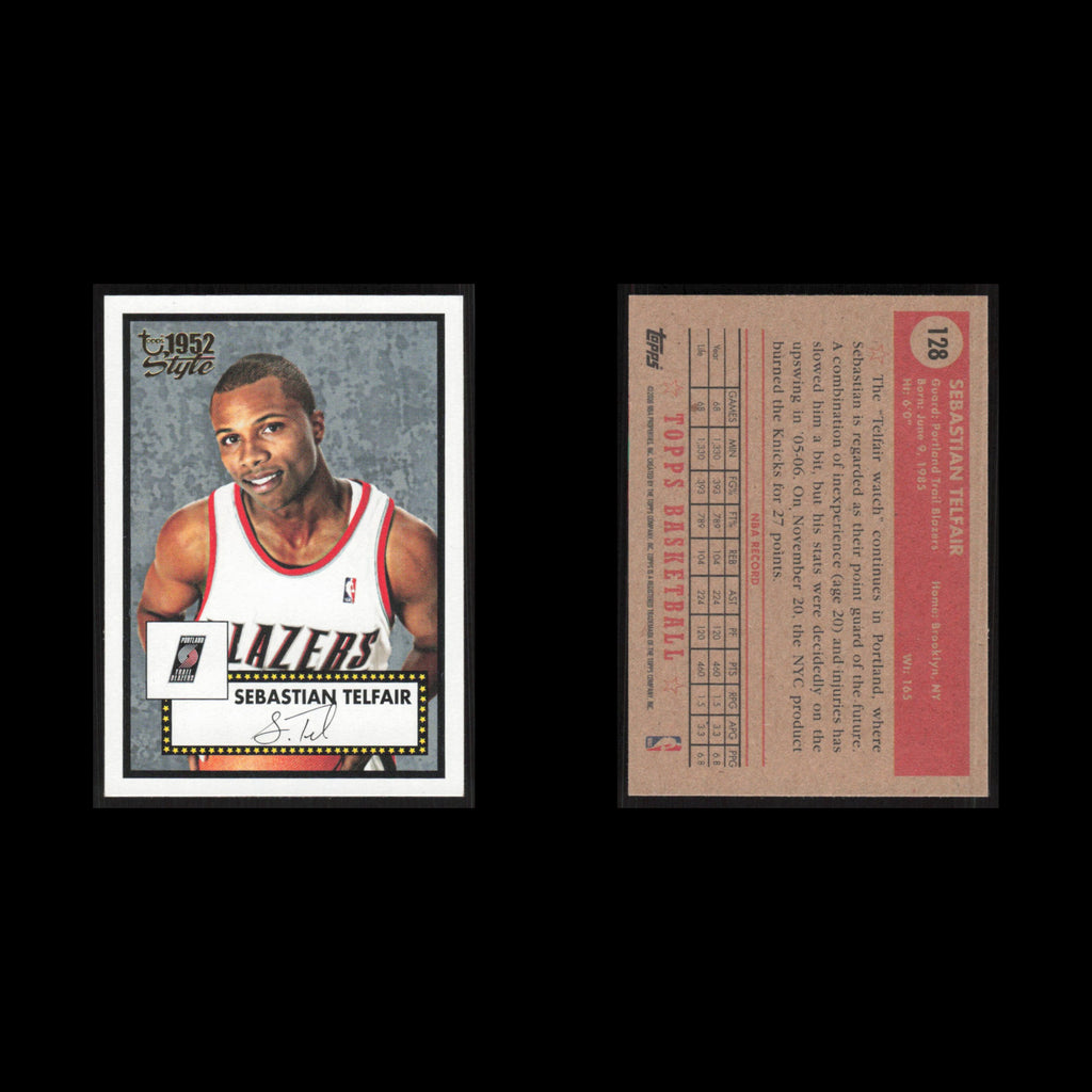 Sebastian Telfair #128 2005 Topps 1952 Style Portland Trail Blazers Basketball