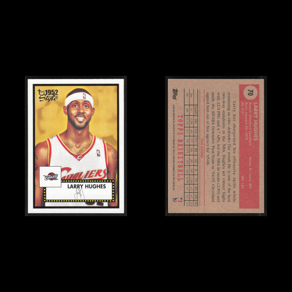 Larry Hughes #70 2005 Topps 1952 Style Cleveland Cavaliers Basketball Card NBA