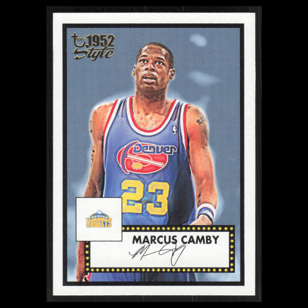 Marcus Camby #106 2005 Topps 1952 Style Denver Nuggets Basketball Card NBA NM