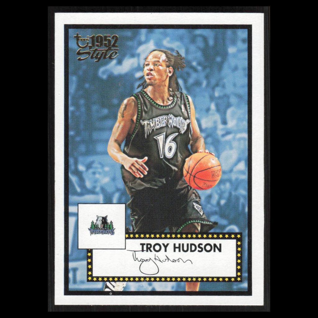 Troy Hudson #56 2005 Topps 1952 Style Minnesota Timberwolves Basketball Card NBA