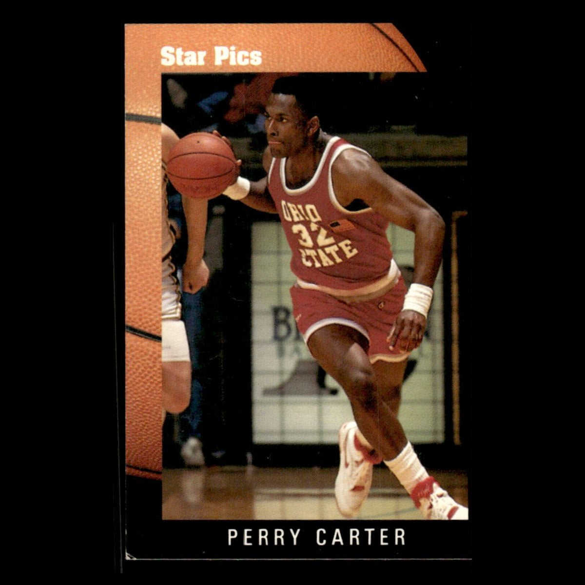 Perry Carter #55 1991 Star Pics Ohio State Buckeyes Basketball Card NBA EX