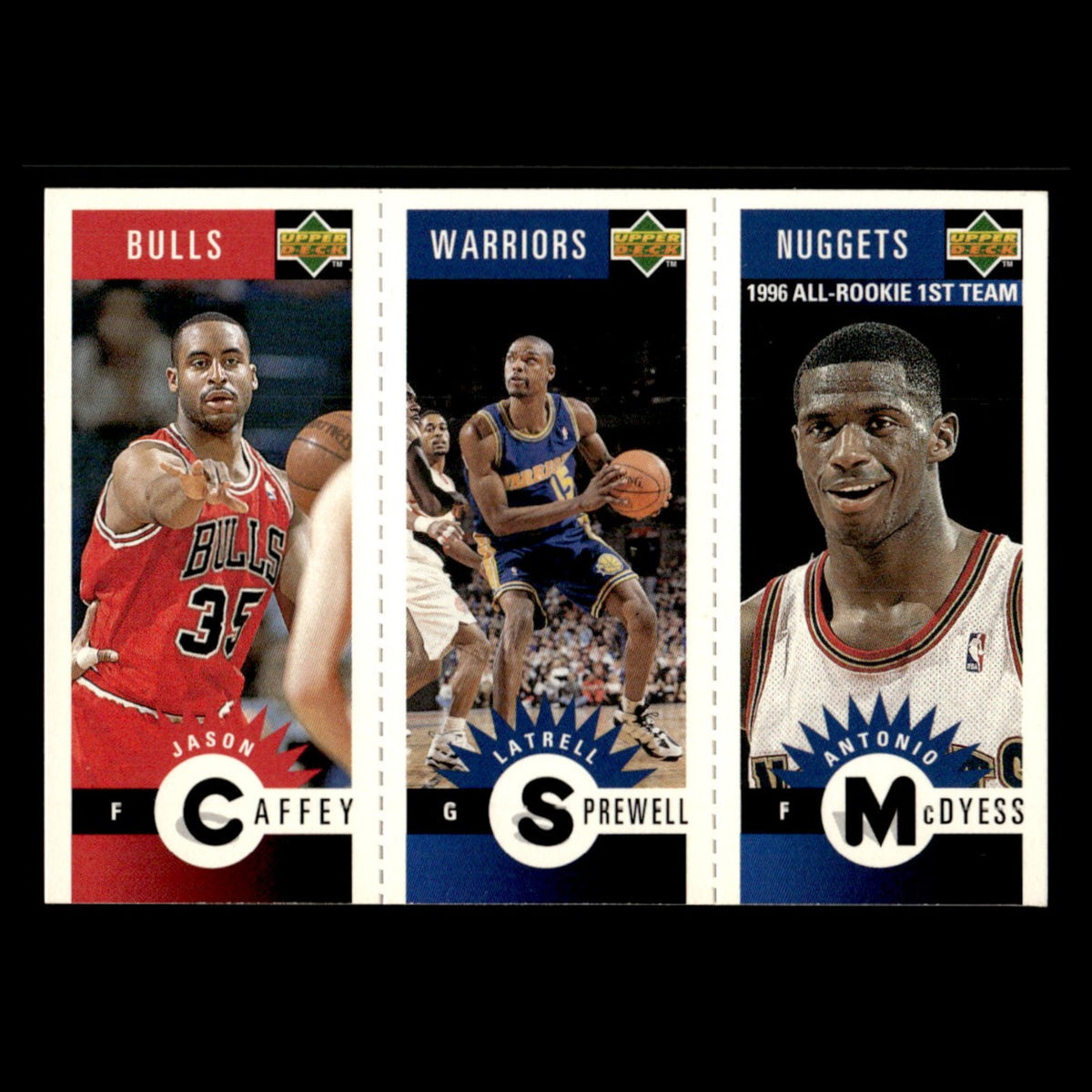 Antonio McDyess/Latrell Sprewell/Jason Caffey #M111/M118/M100 1996 Basketball NM