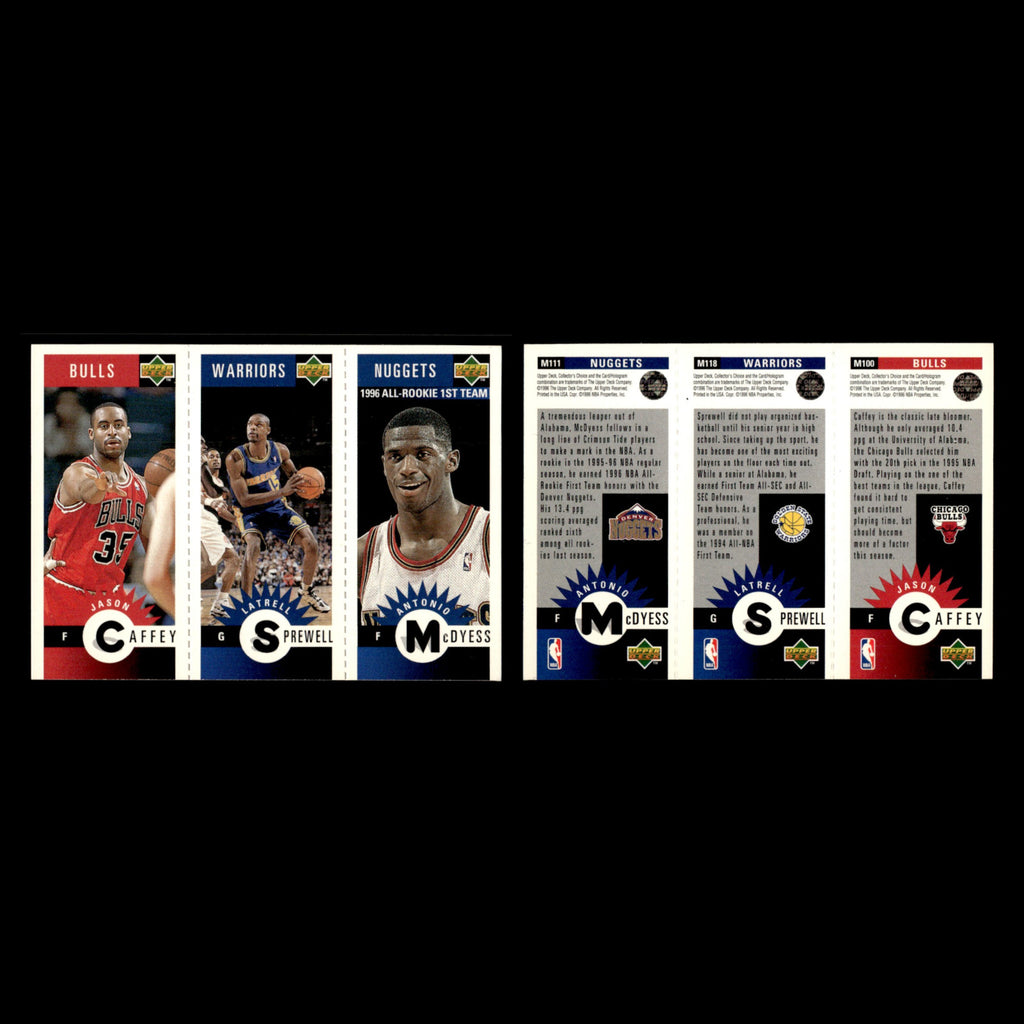 Antonio McDyess/Latrell Sprewell/Jason Caffey #M111/M118/M100 1996 Basketball NM