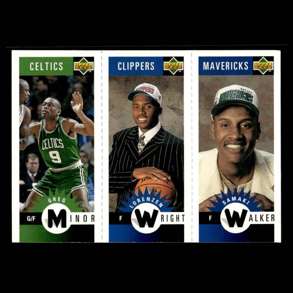 Samaki Walker/Lorenzen Wright/Greg Minor #M109/M128/M95 1996 Upper Deck Mini NBA