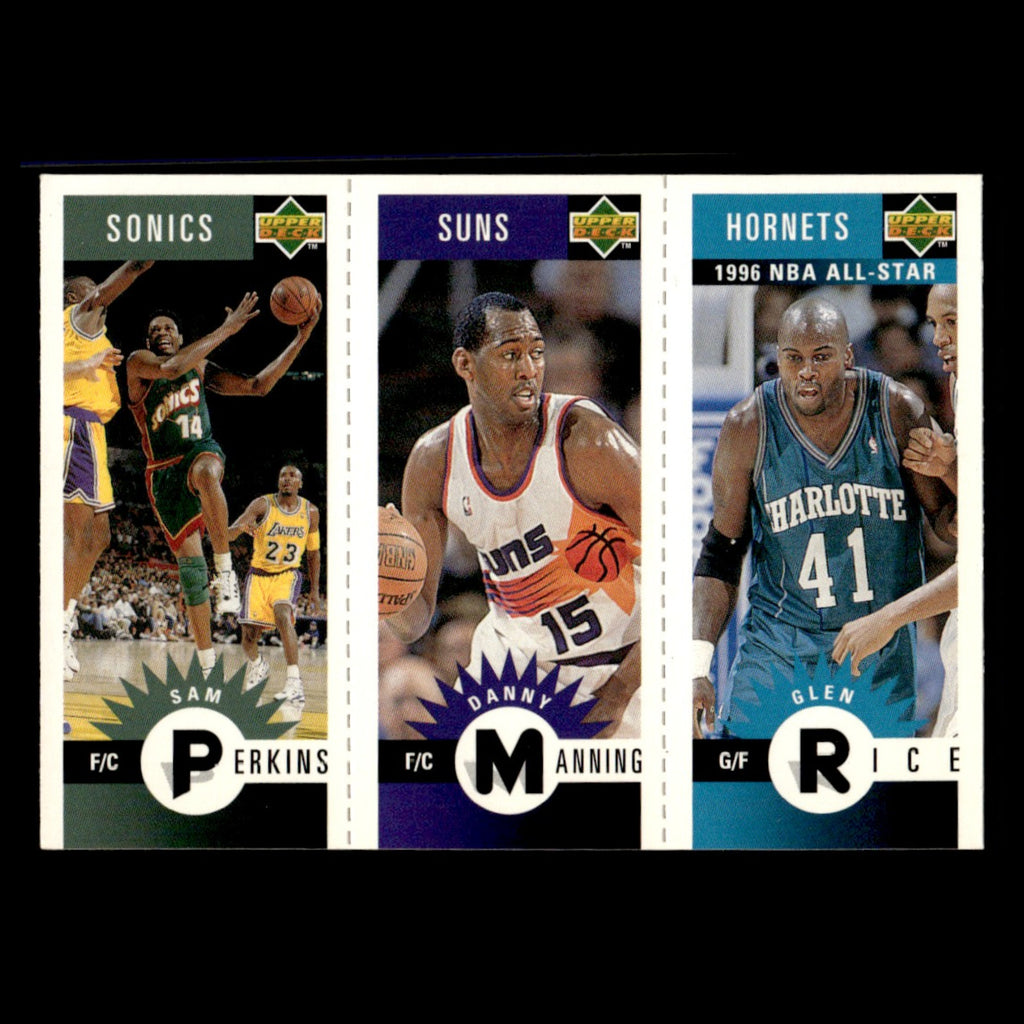 Glen Rice/Danny Manning/Sam Perkins #M99/M155/M168 1996 Upper Deck Mini Card NBA