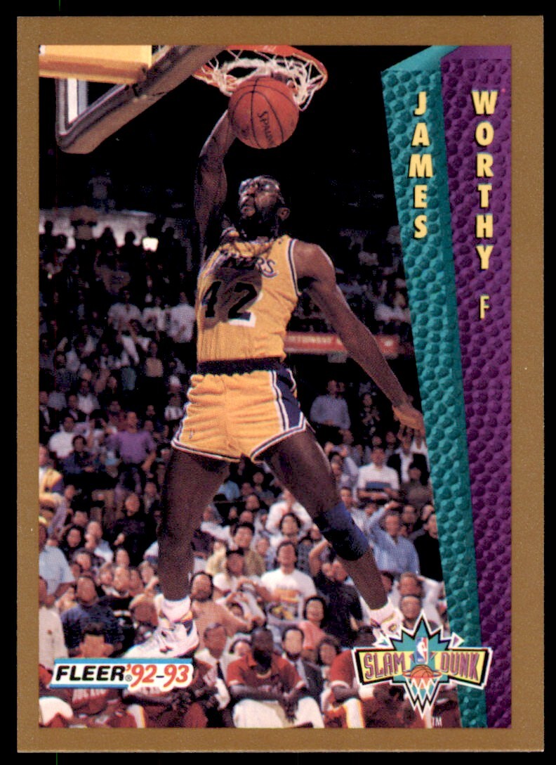 1992-93 Fleer James Worthy . Los Angeles Lakers #274