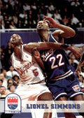 1993-94 NBA Hoops Basketball Card Lionel Simmons Sacramento Kings #191