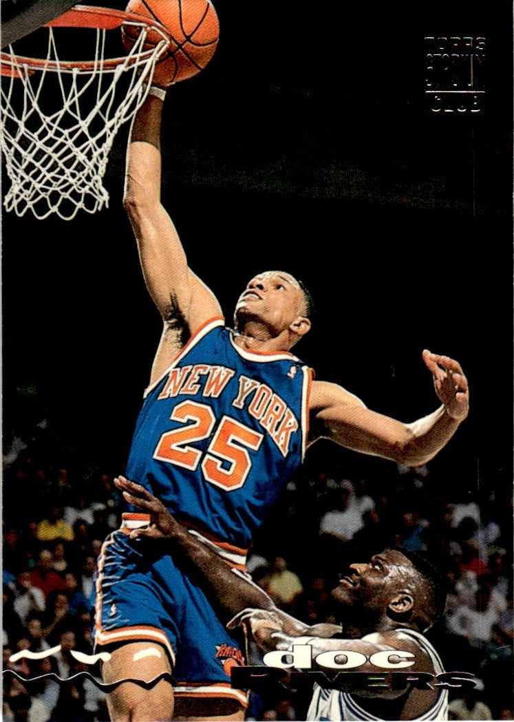 1993-94 Stadium Club Basketball Card Doc Rivers New York Knicks #81