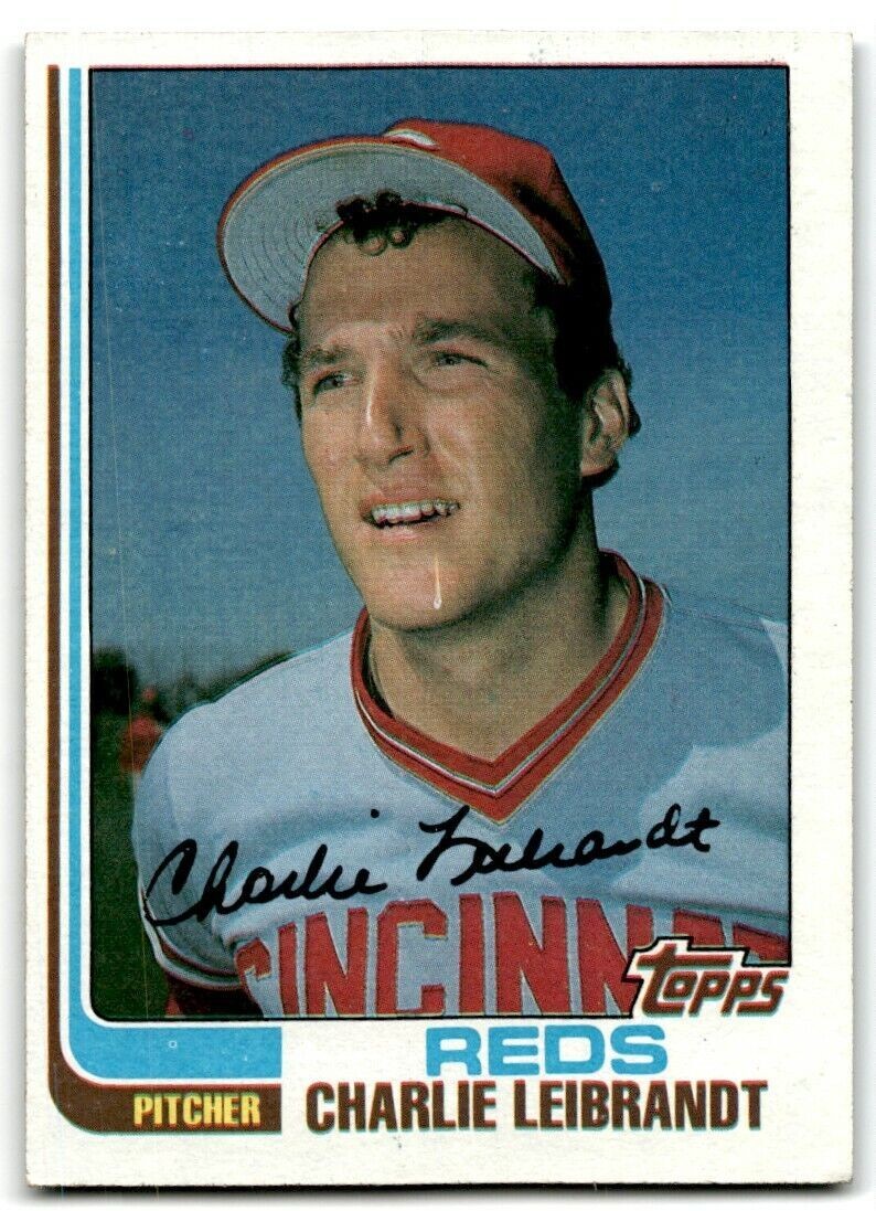 1982 Topps Charlie Leibrandt Cincinnati Reds #169