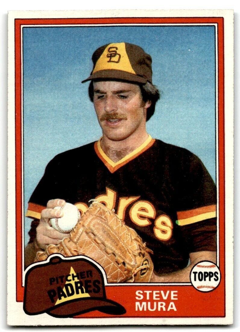 1981 Topps Steve Mura San Diego Padres #134