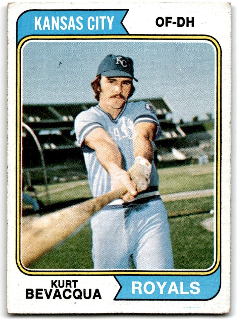1974 Topps Kurt Bevacqua . Kansas City Royals #454