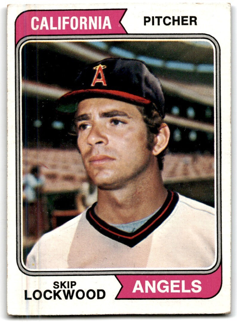 1974 Topps Skip Lockwood . California Angels #532