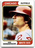 1974 Topps Ken Henderson . Chicago White Sox #394