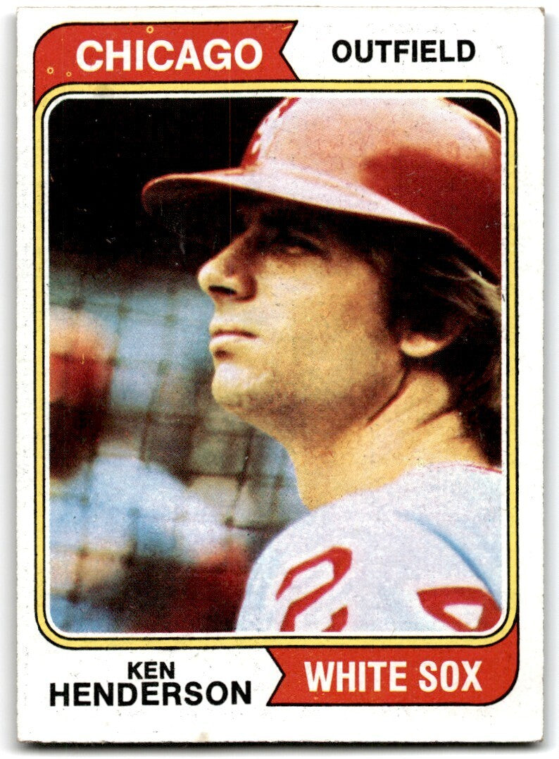 1974 Topps Ken Henderson . Chicago White Sox #394