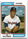 1974 Topps Jim Shellenback . Texas Rangers #657