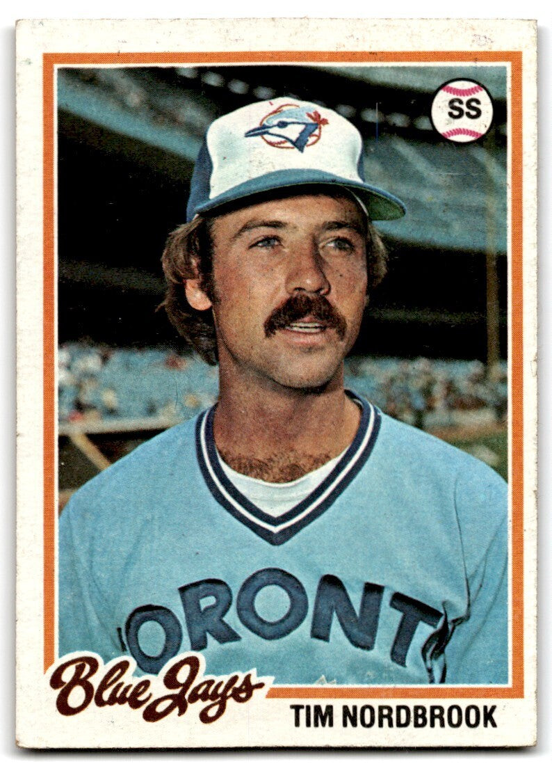 1978 Topps Tim Nordbrook . Toronto Blue Jays #369