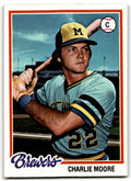 1978 Topps Charlie Moore . Milwaukee Brewers #51