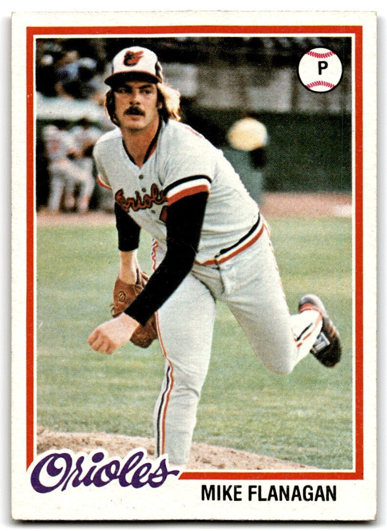 1978 Topps Mike Flanagan . Baltimore Orioles #341
