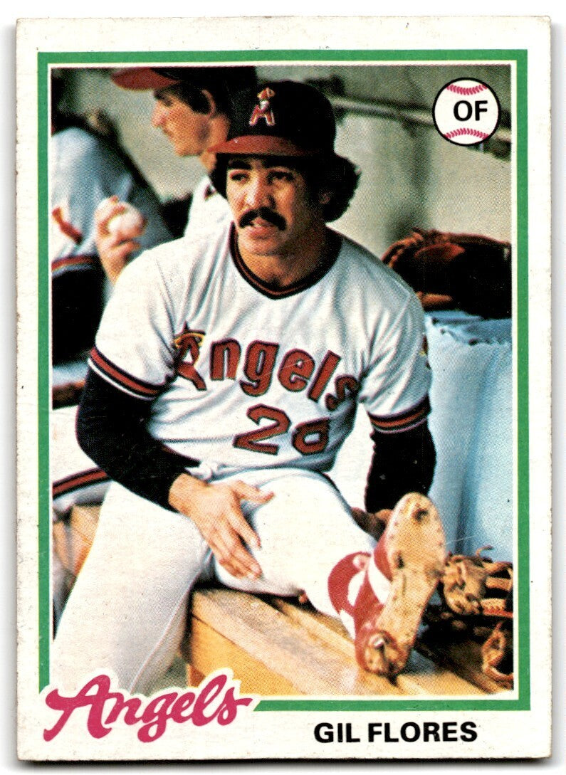 1978 Topps Gil Flores Rookie . California Angels #268