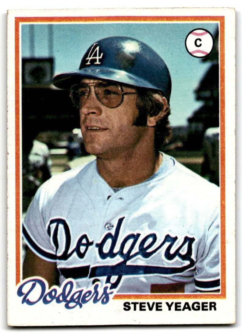 1978 Topps Steve Yeager . Los Angeles Dodgers #285
