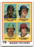 1978 Topps Rookie Pitchers - Cardell Camper/Dennis Lamp/Craig Mitchell/Roy