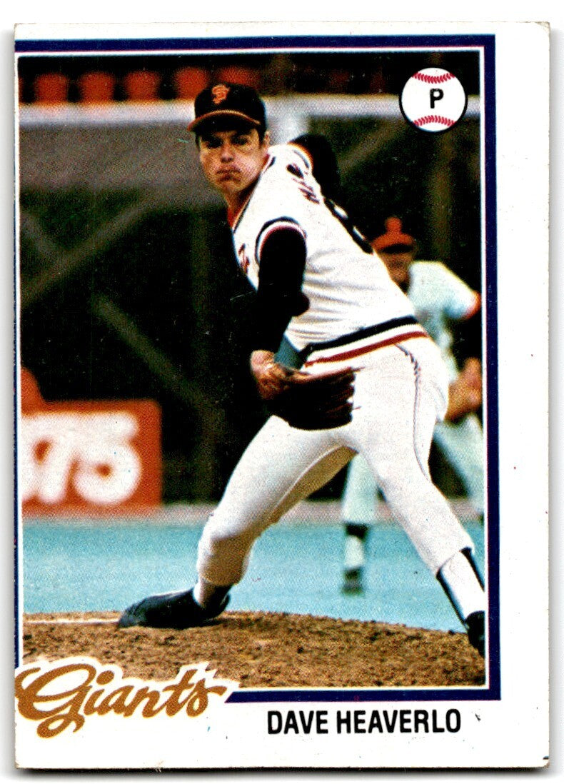 1978 Topps Dave Heaverlo . San Francisco Giants #338