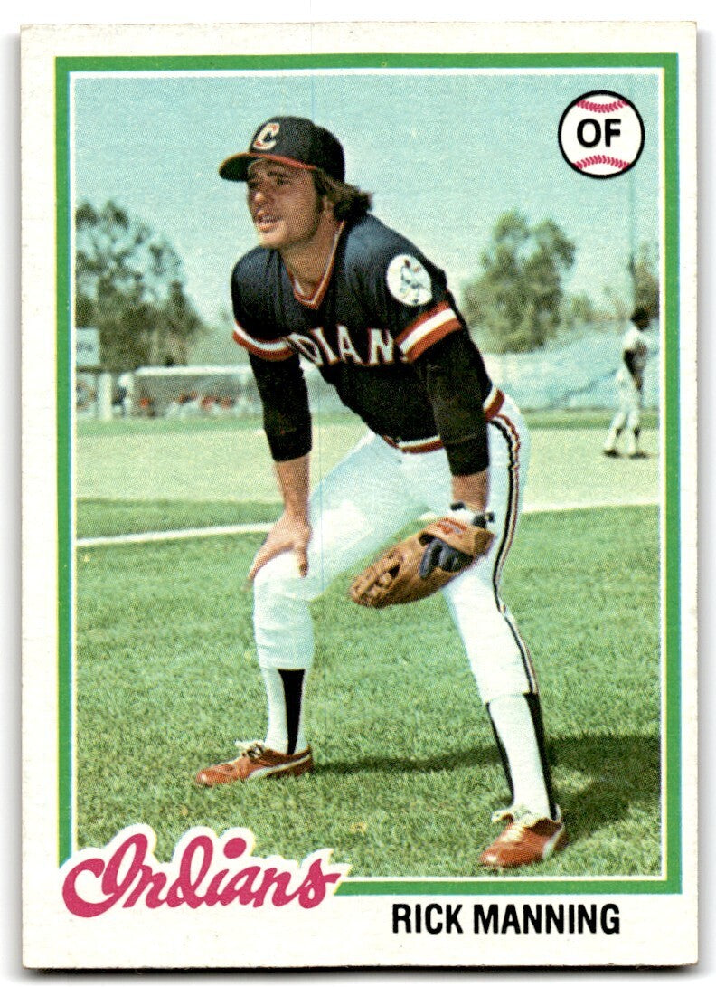 1978 Topps Rick Manning . Cleveland Indians #11