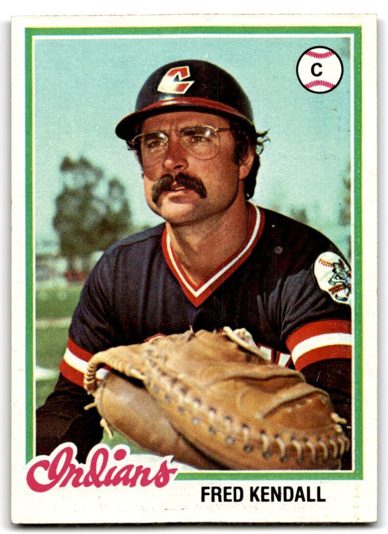 1978 Topps Fred Kendall . Cleveland Indians #426