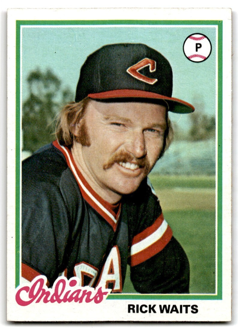1978 Topps Rick Waits . Cleveland Indians #37