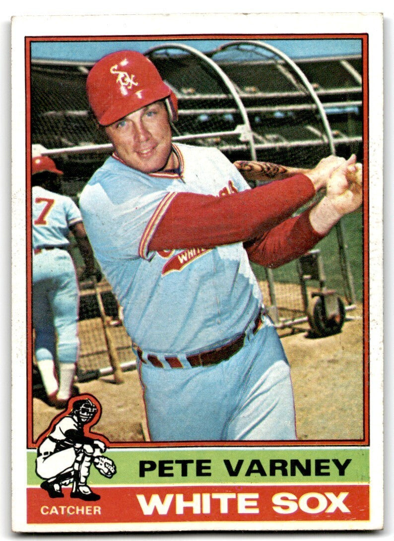 1976 Topps Pete Varney Rookie . Chicago White Sox #413