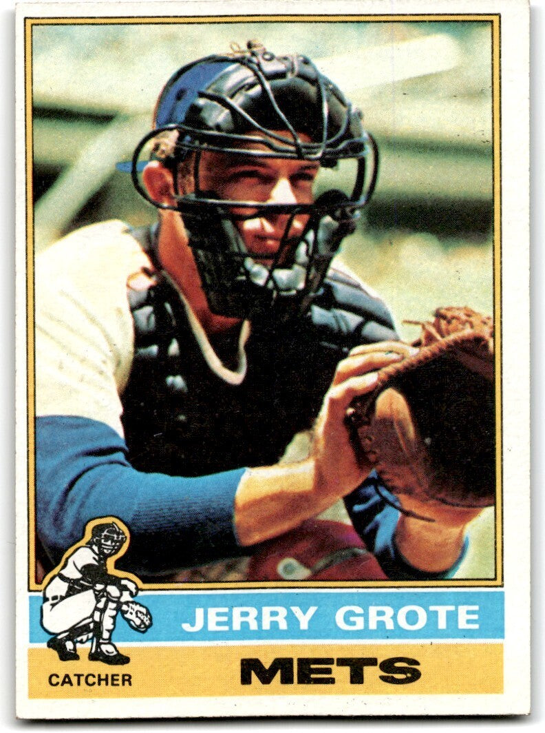 1976 Topps Jerry Grote . New York Mets #143