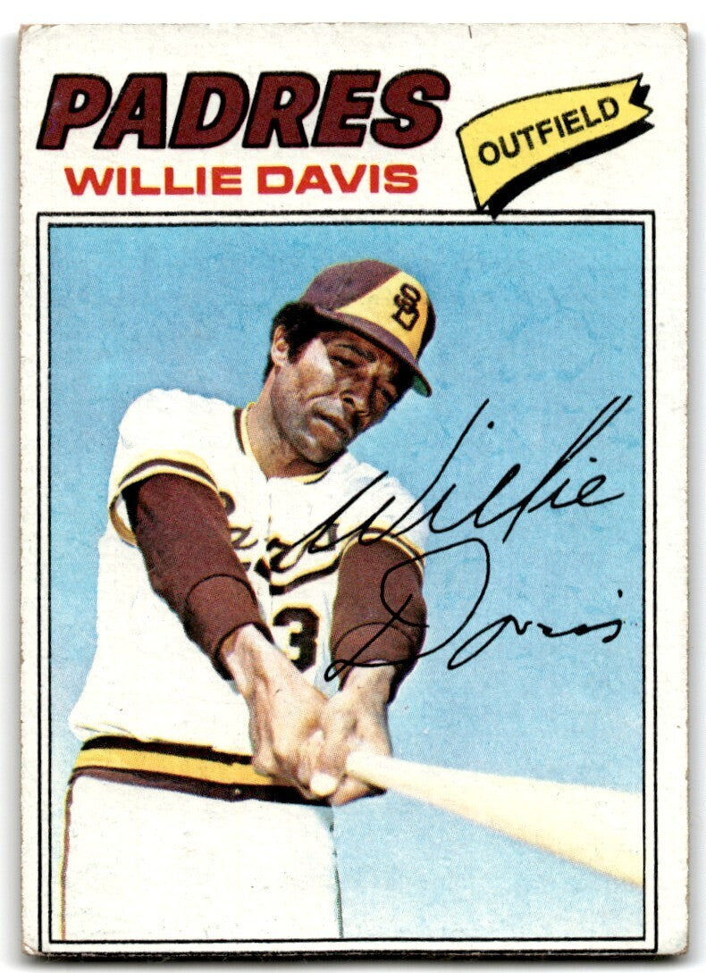 1977 Topps Willie Davis . San Diego Padres #603