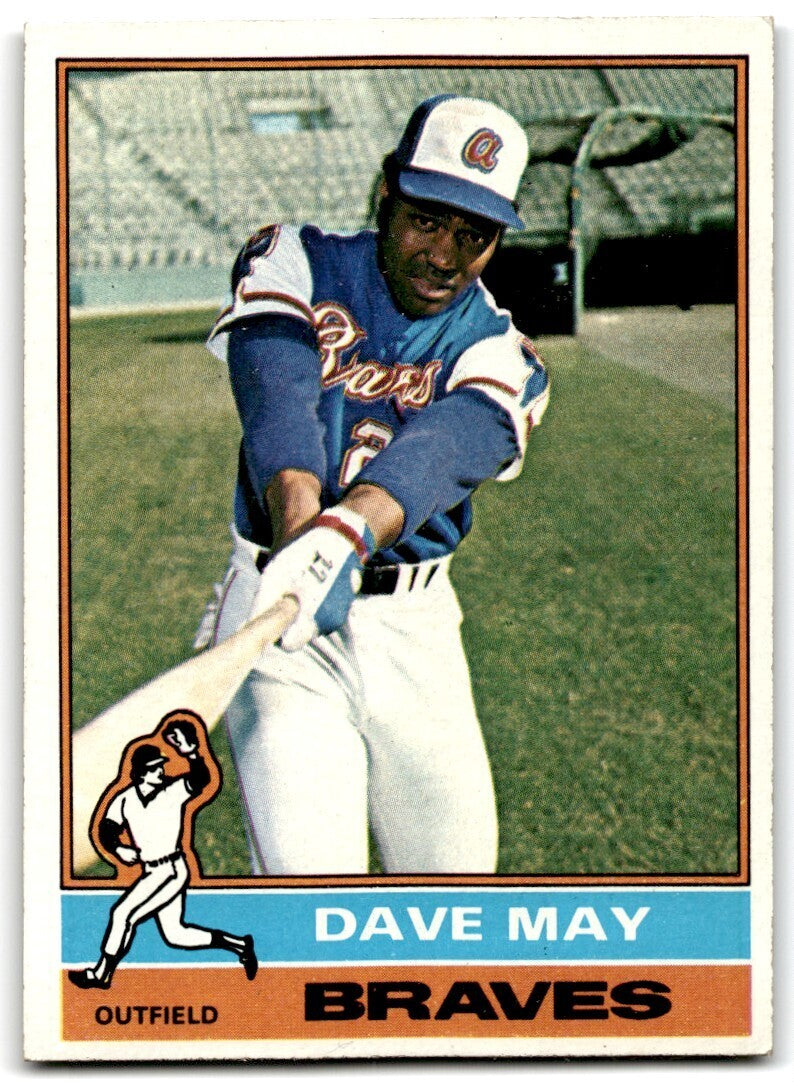 1976 Topps Dave May . Atlanta Braves #281
