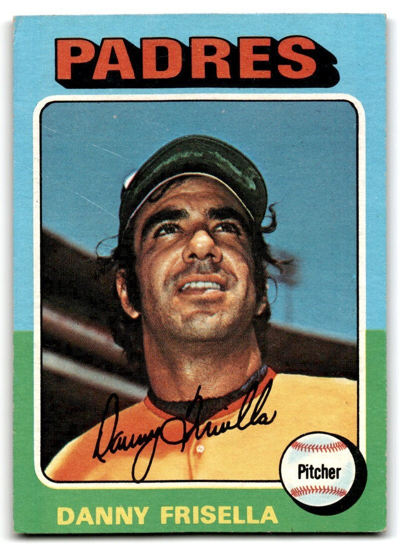 1975 Topps Danny Frisella . San Diego Padres #343